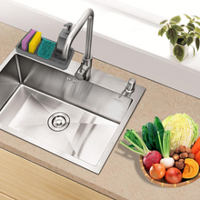 Load image into Gallery viewer, Storage Tray Sponge Holder Food Grade Silicone Drain Pan Sponge Brush Soap Dispenser
